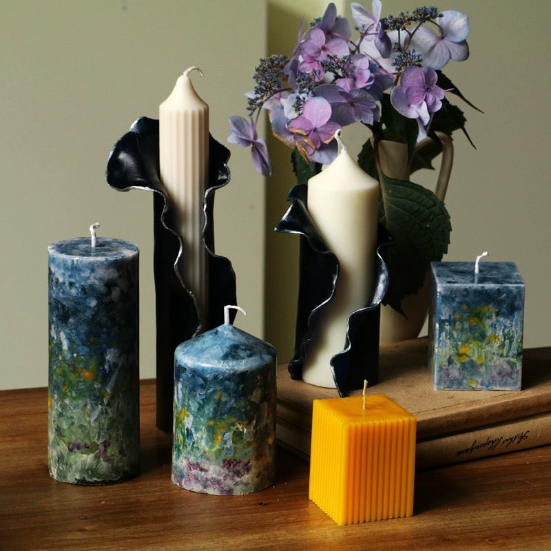 2024-A Set of Oil Painting Candle Impression