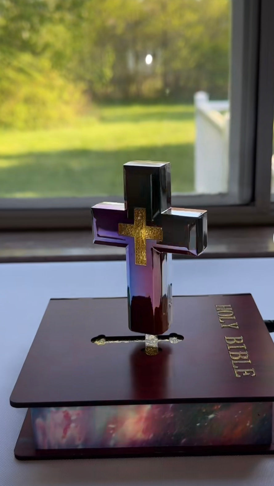 Handmade Levitating Cross