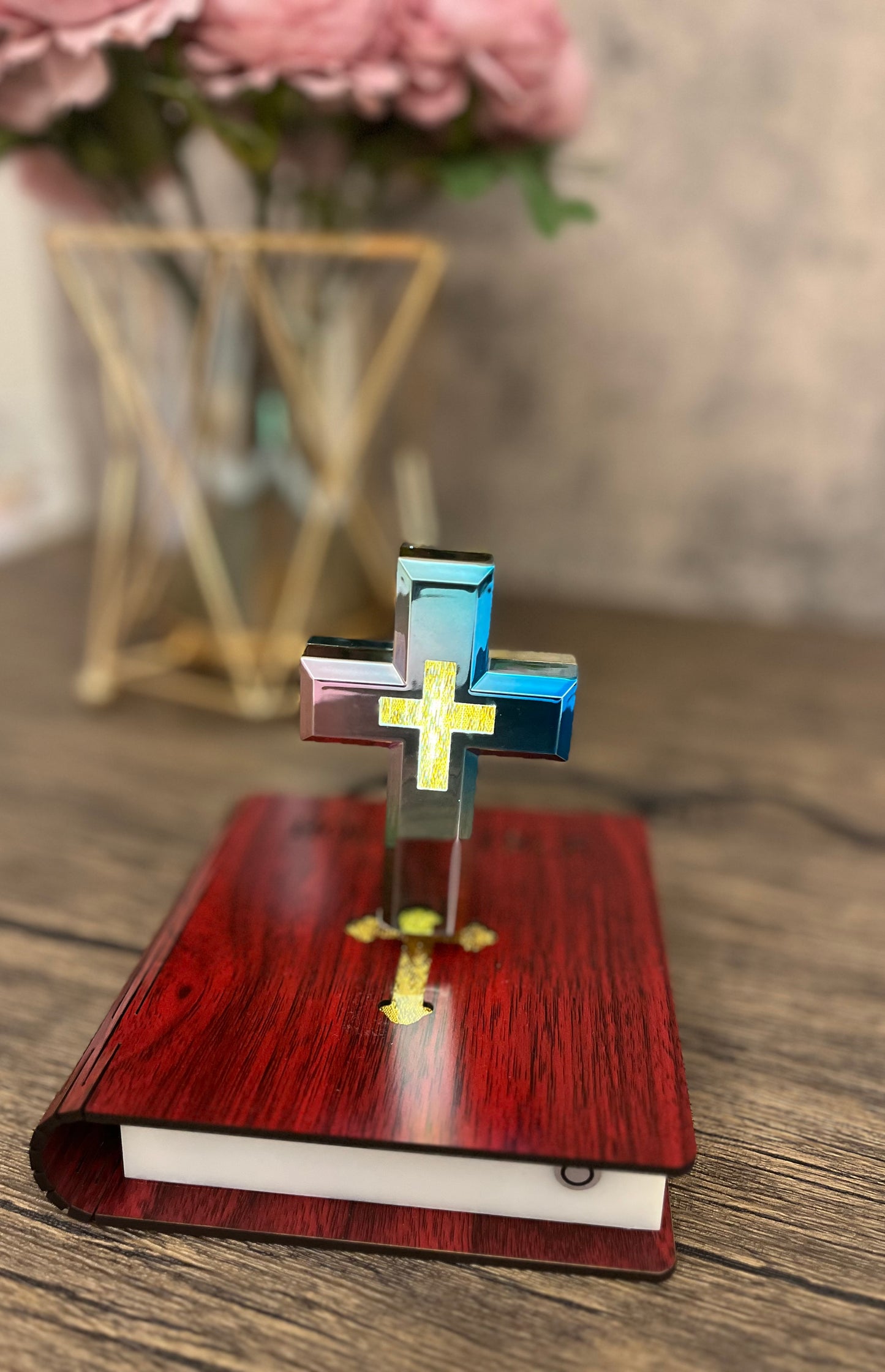 Handmade Levitating Cross